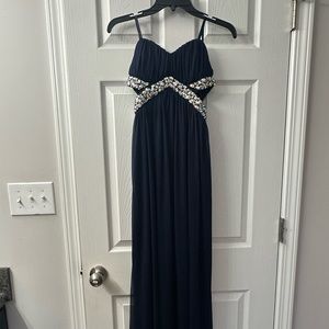 Strapless long formal dress